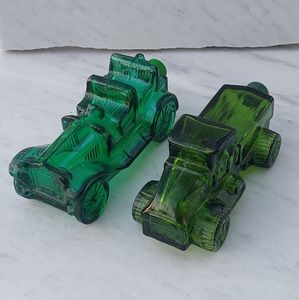 Collectible Cologne Bottles 2 Cars Empty Bottles Only No Cologne